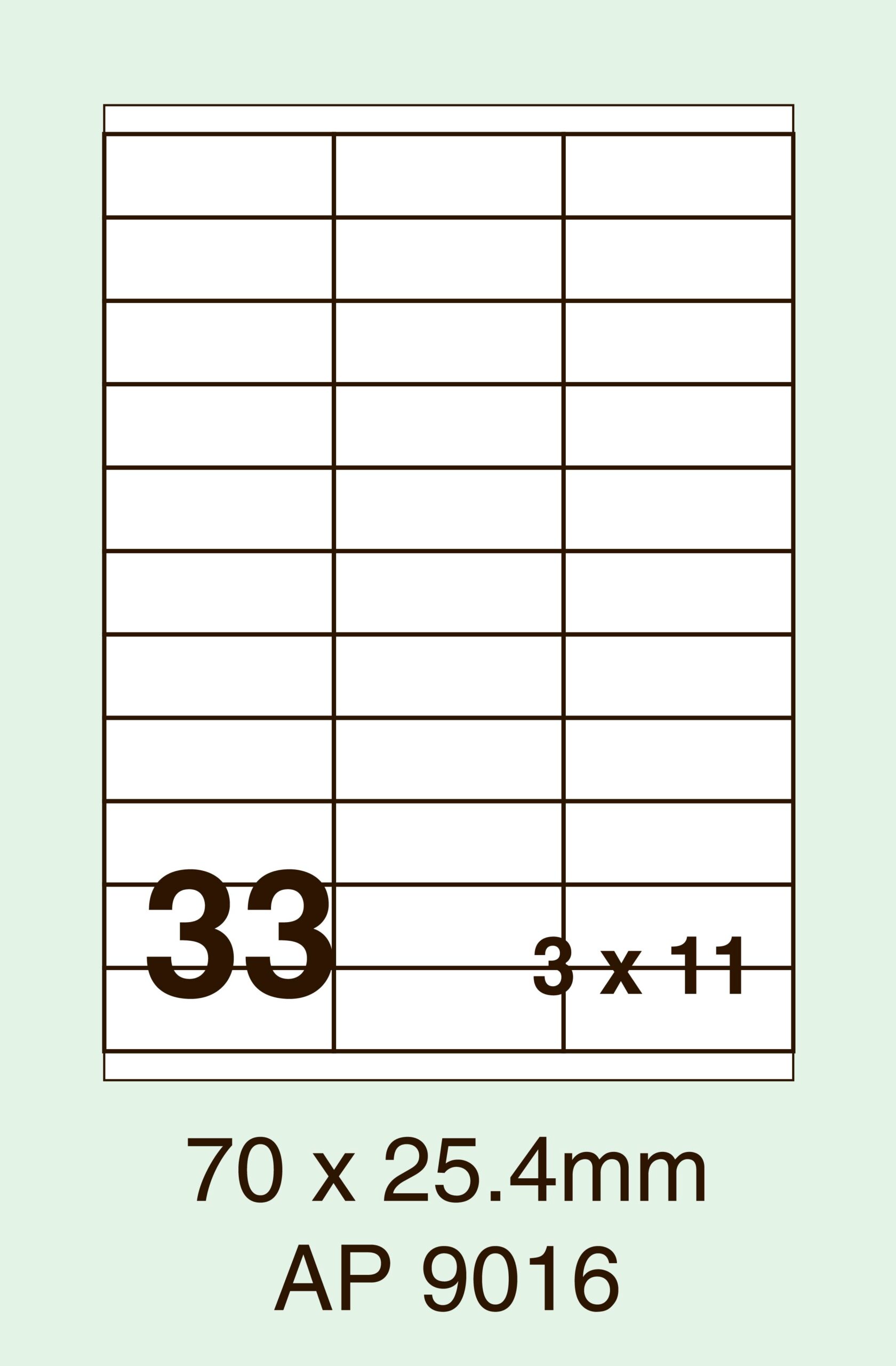 AP 9016 (70 x 25.4mm)