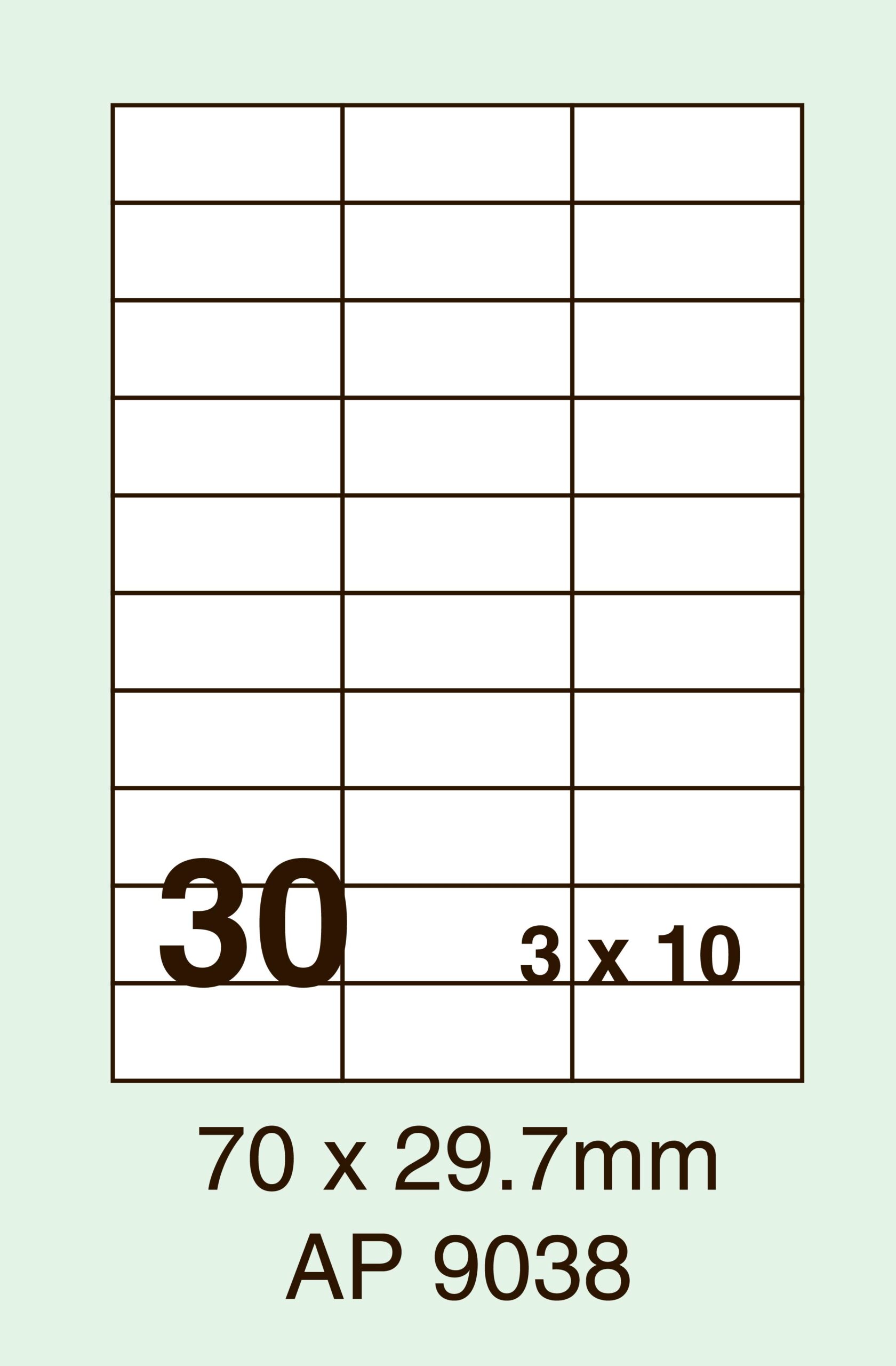 AP 9038 (70 x 29.7mm)